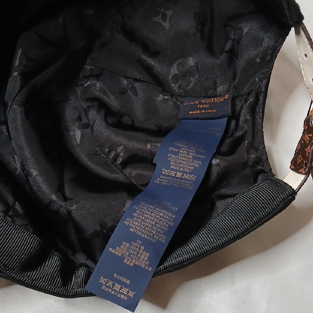 Louis Vuitton Black Monogram Cap - Picture 5 of 6